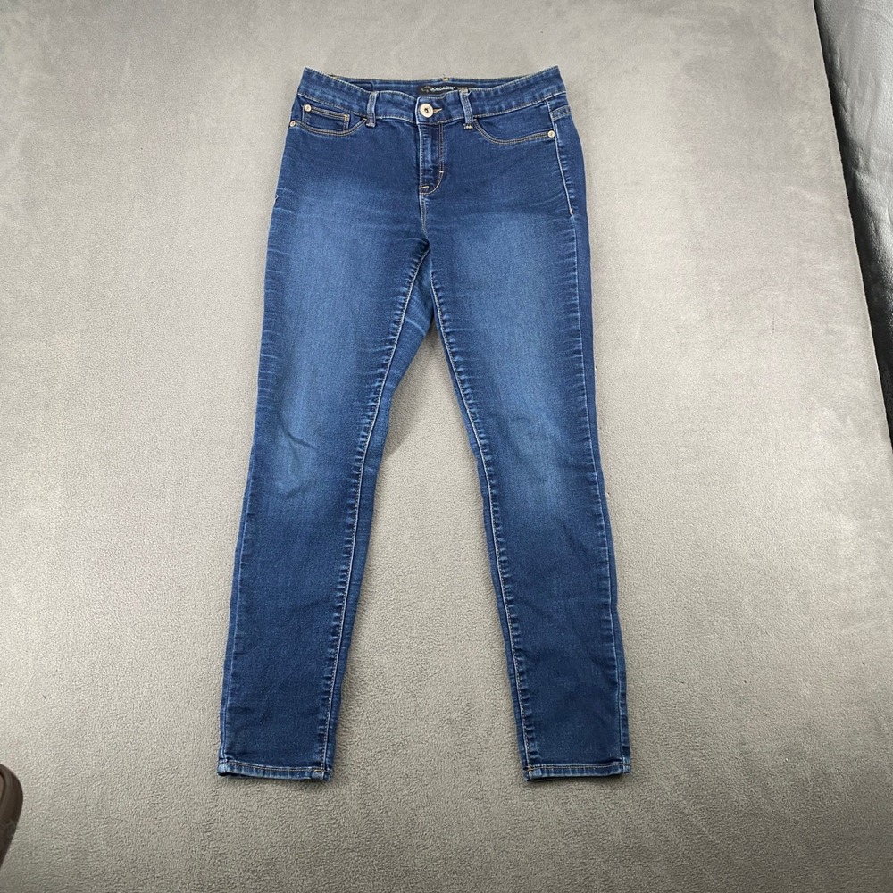 Jordache Super Skinny Jeans Womens 10 Dark Wash Blue Denim Stretch Pants 7527